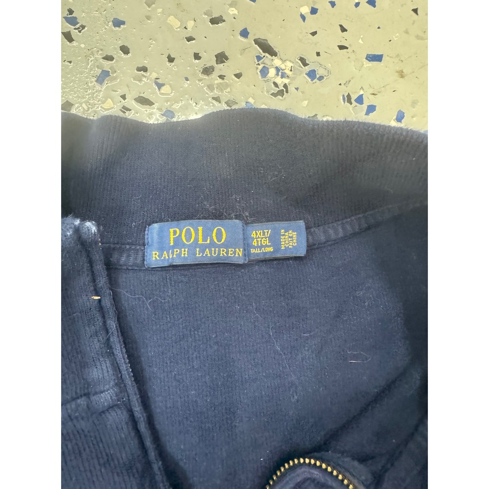 Polo Ralph Lauren Pullover Sweater Quarter Zip Tall Long 4XLT - Picture 3 of 3